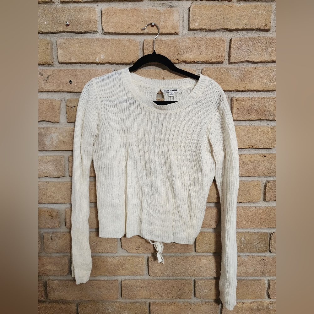 Fashion Nova, Medium, Cream Sweater
